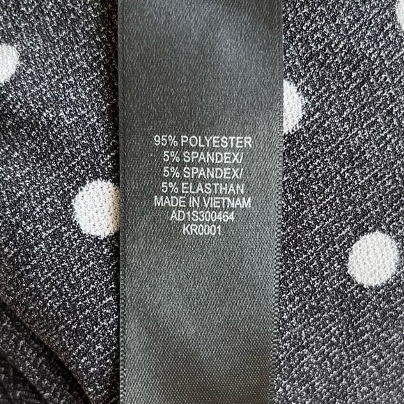 •Adrianna Papell• Polka Dot Front-Tie Top - Size Small - Picture 9 of 11